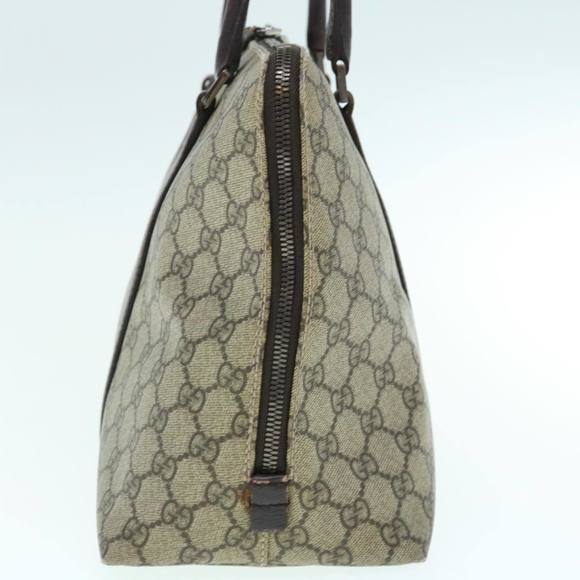 GUCCI GG Supreme Hand Bag PVC Leather Beige 114537 Auth am5468 - Picture 4 of 16